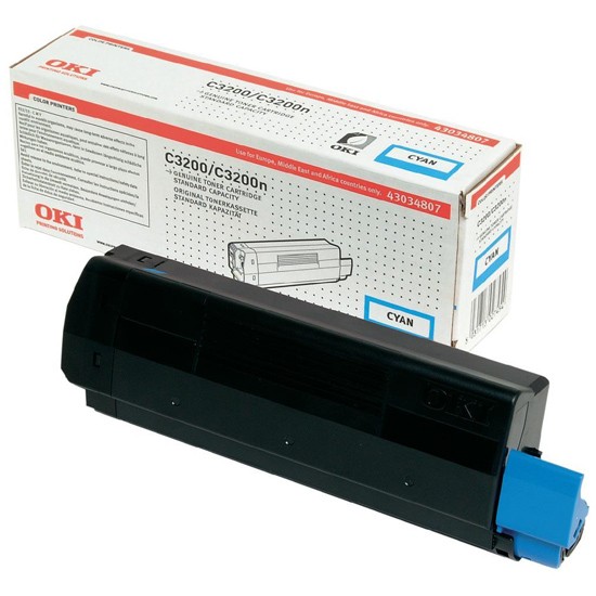 Compatible 42804539 OKI toner Cyan  for C3200